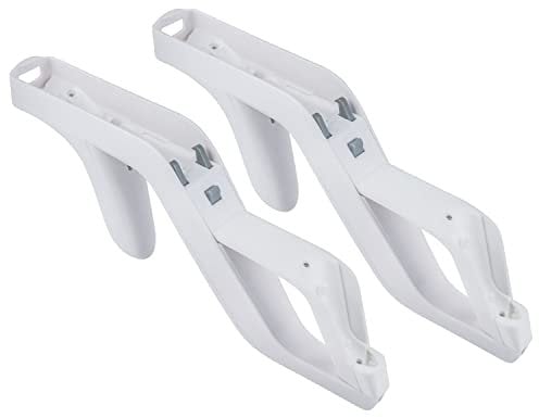 2 Stück Zapper Gun für Wii Controller,TechKen Shooter für Wii Spiele Zapper Lightgun für Wii Waffe Pistole Zubehör Kompatibel mit Wii Remote und Nunchuck Controller