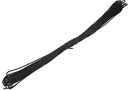 Tbest D Loop String Schnur Bogenschnur, Bogenschießen Compoundbogen String D Loop Bogenseil Nylon Nocke Safe Release D Loop Zubehör für die Jagd Training Compoundbogen Zubehör - 20 m(Schwarz)