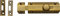 Heritage Brass - 102mm (4) Heavy Duty Sliding Surface Door Lock Bolt for Internal Latch Doors and External Doors and Windows (Antique Brass)