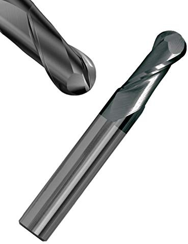 Corintian VHM Radiusfräser Kugelkopffräser 2 Zähne - AlTiN Beschichtung, Ø 1,5mm, High Performance Cutting HPC geeignet