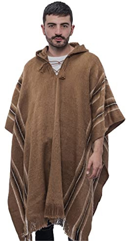 Gamboa Poncho Uomo Cappotto Giacca Primaverile Uomo Cappotto Giacca Mezza Stagione Leggero Poncho Coperta