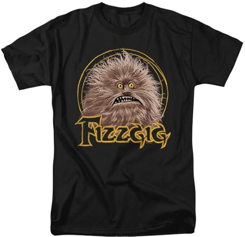 Jim Henson - Camiseta Unisex Dark Crystal Fizzgig Negro, XL