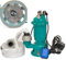 Fäkalienpumpe Tauchpumpe Schmutzwasserpumpe 1500W - 24000l/h Schneidmesser (mit 30m C-Schlauch)