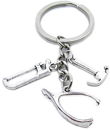 20 Stück Schlüsselanhänger Schlüsselanhänger Schmuck Verschlüsse Lieferanten WM2B9L Zange Säge Hack Bügelsäge Hammer Kralle