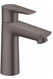 hansgrohe Talis E 71710341 Badezimmer-Wasserhahn, modern, leicht zu reinigen, 1 Griff, 1 Loch, 15,2 cm hoch, gebürstetes schwarzes Chrom