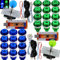 SJ@JX Arcade Game LED Controller Lamp USB Encoder 2 Player Gamepad Cherry MX Microswitch Light Button 8way LED Joystick for Nintendo Switch PC PS3 Retropie Raspberry Pi MAME