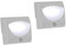 2er SET LED Treppenlicht Nachtlicht, Orientierungsleuchte Stufenbeleuchtung mit Bewegungsmelder, Batteriebetrieb, Silber