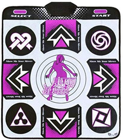 Stecto Alfombra de Baile Doble, Dance Pad, Antideslizante Durable Estera de Baile, Resistente al Desgaste, Baile Step Dance Mat Pad Dancer Blanket t con USB para PC, 89 * 81cm