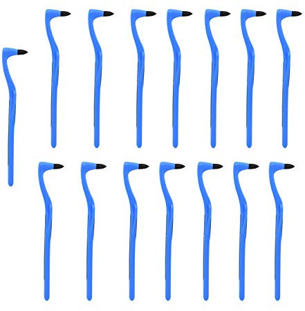 Zahnsteinentferner, professionelle Zahnreinigung, Zahnfleckenentferner, Zahnpolitur, Zahnaufhellungspolierer, Zahnfleckenradierer blau, 15 Stück