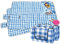 PEARL Picknickdecke gepolstert: 2er-Set Fleece-Picknick-Decken mit wasserabweisender Unterseite (Reise-Picknick-Decke, Picknickdecke wasserfest, wasserdichte Taschen)