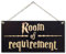 CARISPIBET Room of Requirement Dekoschilder, Hausschilder, Fantasie- und Zauberer-Thema, Willkommensschild, 15,2 x 30,5 cm