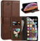 Case for ZTE Blade A512 Z10, Magnetic PU Leather Wallet-Style Business Phone Case,Fashion Flip Case with Card Slot and Kickstand for ZTE Blade A512 Z10 5.2 inches-Darkbrown