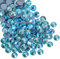Beadsland Hotfix Strasssteine, 288 Stück Flache Rückseite Kristall Strasssteine zum Basteln Kleidung Basteln Dekoration, Aquamarin AB, SS30, 6.3-6.5mm