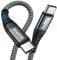ZKAPOR Extra long Câble USB C vers USB C 3M, Cable Type C 60W Cordon Type C Charge Rapide Compatible avec iPhone 15/15 Pro Max, Samsung Galaxy S23 /S22, Pad Pro, Air, Huawei P40 /Mate 60, Pixel -Gris
