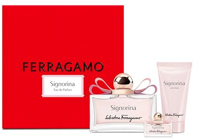 Salvatore Ferragamo Signorina Gift Set Eau de Parfum 100 ml, Body Lotion 50 ml, Travel Spray 5 ml