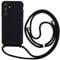 Keteen Collier pour Samsung Galaxy A54 5G Coque Silicone Liquide Bumper Housse Galaxy A54 5G Lanière avec Cordon Réglable Longueur Chaîne Lanyard Case Housse pour Samsung Galaxy A54 5G, Noir