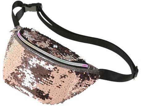 VALICLUD Reisetasche Reisetaschen Umhängetaschen für Hüfttaschen Gürteltasche Pailletten Hüfttasche Reisen Wandern Laufen Hüfttasche für Frauen Reisegeldbörse Bauchtasche