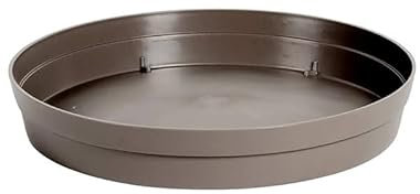 Soucoupe ronde Ø22,5cm Toscane taupe - EDA