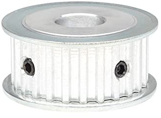 AXWERB Fachmann 2 Stück Riemenscheiben T5-25T, Bohrung 5/6/6,35/7/8/10/12/14/15/16/17/19/20 mm Alu-Riemenscheibe for T5 Breite 10/15 mm Gummiriemen (Größe : 19 mm, Farbe : Width16 mm)