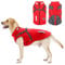 Hundemantel, Winter Hundejacke Wasserdicht Winddichte mit bauchschutz, Outdoor Hunde Wintermantel Hundeweste mit Fleece Gefütterte Reflektierend für Kleine Mittelere und Große Hunde