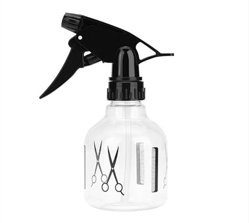Hair Spray Bottle, 0.35L Clear Water Spraying Bottle, Ideal for Barbers and Hair Stylists, Perfect Travel Essentials, Salon Grade Water Bottle
