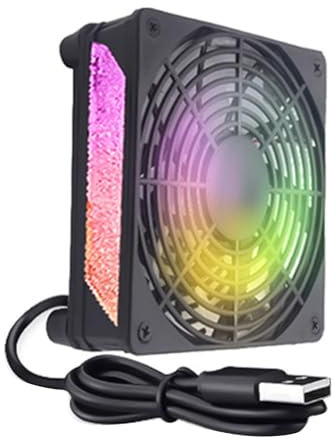 Calager USB Computer Cooling Fan,1800RPM Mute Heat Dissipation Computer CPU Cooler Fan Computer Accessories for Android TV Box Router A