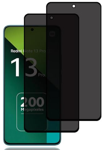 BCHKLAI Protector Pantalla de Privacidad para Xiaomi Redmi Note 13 Pro 4G/5G [2 Piezas], Cristal Vidrio Templado Antiespia, Dureza 9H, Sin Burbujas, Anti-Rasguños, Anti-Espía Protector Pantalla