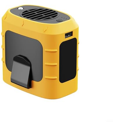 SPORTARC Ventilator für Outdoor-Arbeiter, tragbar, blattloses Design, 8000 mAh Akku (orange)