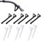 RAMGLYO 6 Paar Antirutsch Brillenbügel, Silikon, Weich, Schwarz, Sportbrillen, Sonnenbrille, Lesebrillen