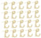 WHAMVOX Alloy Push Pin Hooks Cork Board Key Hooks 20pcs Thumb Tack Key Hook for Notice Board Pin Hooks Wall Tacks