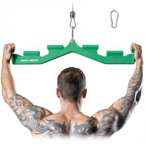 De flesta grepp-lat-dragstången med 6 ergonomiska handtag, neutralt grepp LAT neddragbara tillbehör för hela ryggträning, brett grepp LAT pulldown-stänger för hemmagym kabel