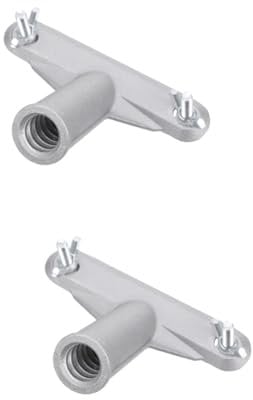 jojofuny Pcs Aluminium Alloy Mop Pole Extension Adapter Threaded Handle Connector for Broom Poles Easy Installation