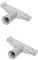 jojofuny Pcs Aluminium Alloy Mop Pole Extension Adapter Threaded Handle Connector for Broom Poles Easy Installation