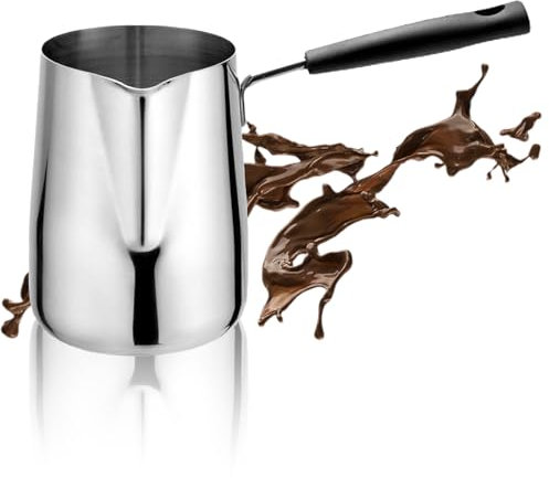 Pentola per il latte trkischer kaffee piccola scaldalatte in acciaio inossidabile a prova di spruzzi facile da pulire per bollire il latte da cucina versatile