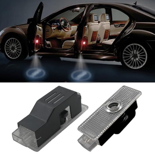 MJGALEI 2pcs Car Door Logo Light Projector Welcome Lights, For MINI R55~R61 2008-2014 Welcome Opening Door Courtesy Lights Door Light Projector