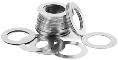 10/100 Stück M3 bis M40 Edelstahl-Unterlegscheibe, ultradünne Dichtung, hochpräzise Einstelldichtung, Dicke 0,1 mm bis 1 mm(M13x16 20pcs,1mm Thickness)