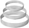 3 pcs de tarte, diamètre 10/15 / 20 cm Microperfacred en acier inoxydable Anneaux de cuisson, perforés pour les tartes, la pâtisserie, les gâteaux, les pizzas, les muffins, la maison