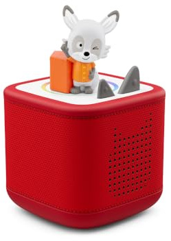 tonies Toniebox 2 Bundle Incl. 1 Lalalinos Akio - Musik und Abentuer, Rot, Audioplayer für Hörbücher, Lieder, Einschlafen und Tonieplay für Kinder