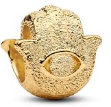PANDORA Hamsa Hand Charm Gold Tone 764042C00