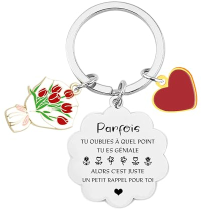 FGHJK Porte-clés Inspirant avec Message 'N'oublie Jamais', Arbre de Vie et Pendentifs Décoratifs, Cadeau pour Femme et Homme Cadeau Noel Femme Homme Anniversaire Amie Soeur
