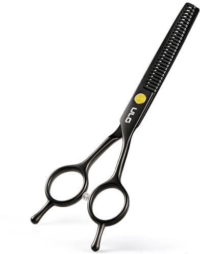 ULG Ausdünnungsschere zum Haareschneiden 16,5 cm Professionelle Ausdünnungsschere Ultra scharfe Edelstahl Barbierschere für Links/Rechtshänder- Ergonomisch für Frauen, Männer, Kinder, Haustiere, Salon