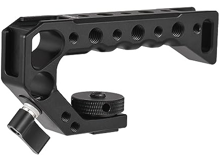 Aumotop Camera Top Handle Handgrip with Multiple Screw Holes Wide Compatibility Ergonomic Design for Extended Sessions Black