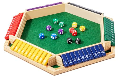 Shut The Box Spiel Holz Brettspiel Mathematik Traditional Pub Board Würfelspiel Reisen Würfelspiel, Lernspielzeug, Brettspiele, Mathespiele
