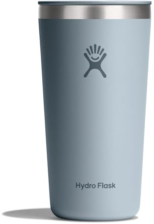 Hydro Flask All Around Tumbler Press-In Lid, Insulated Travel Mug, Stainless Steel Coffee Cup 20 Oz Shale Gray
