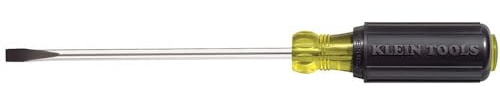Klein Tools 605-6 1/4-Inch Cabinet Tip Screwdriver, Made in USA, Heavy Duty, 6-Inch
