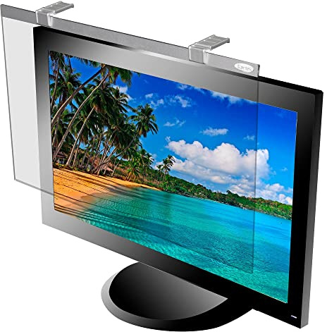 Kantek LCD Protect Deluxe Blendschutz Filter für 38,1 cm (15 Zoll) LCD-Monitore Silber 19 and 20 Widescreen