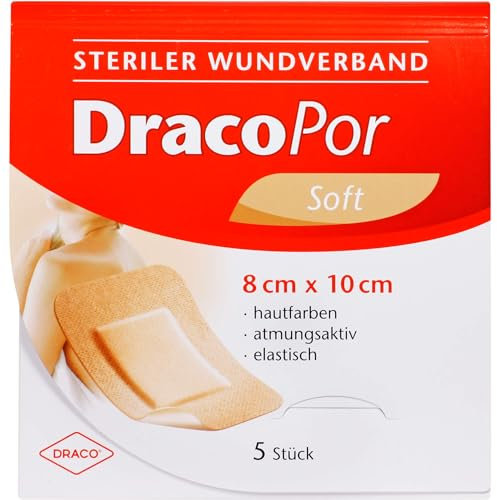 Dracopor Wundverband 8x10 cm Steril Hautfarben