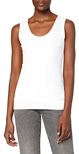 Fruit of the Loom Women's Valueweight Vest Lady Fit, White, Large