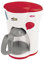 Happy People 45185 Kaffeemaschine-45185 Kaffeemaschine, Rot/Weiß, One Size