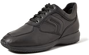 Geox U Happy Art. H, Sneakers Uomo, Nero, 45 EU